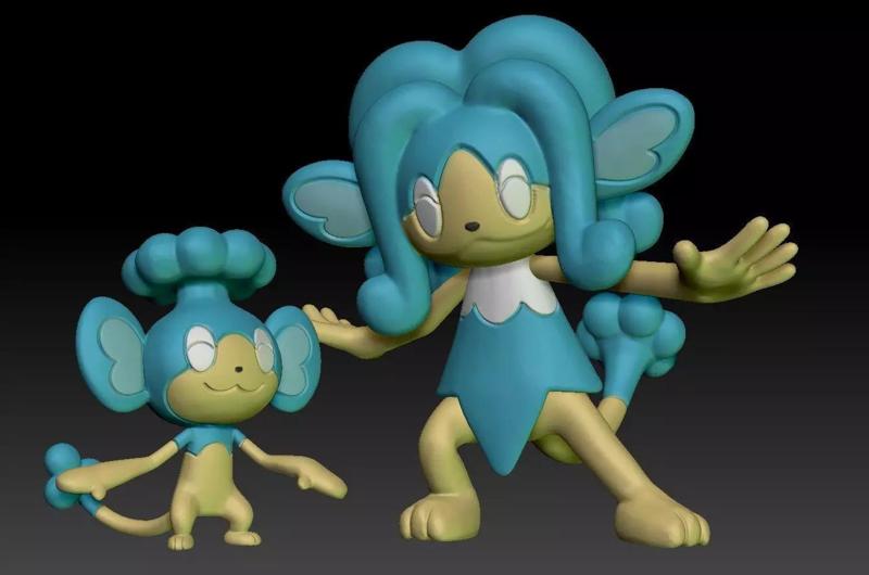 Pokemon Panpour Simipour