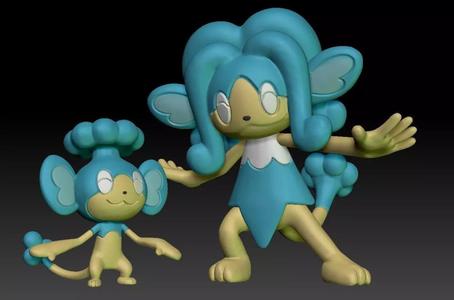 Pokemon Panpour Simipour