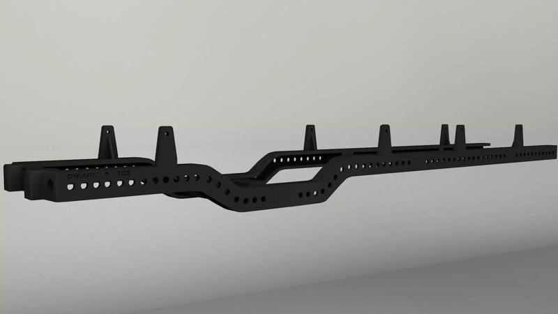 3D printable truck chassis frame 8x8