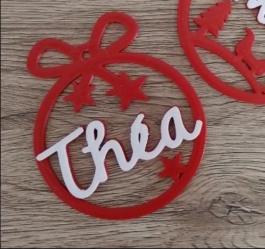 3 x Théa, Christmas decoration