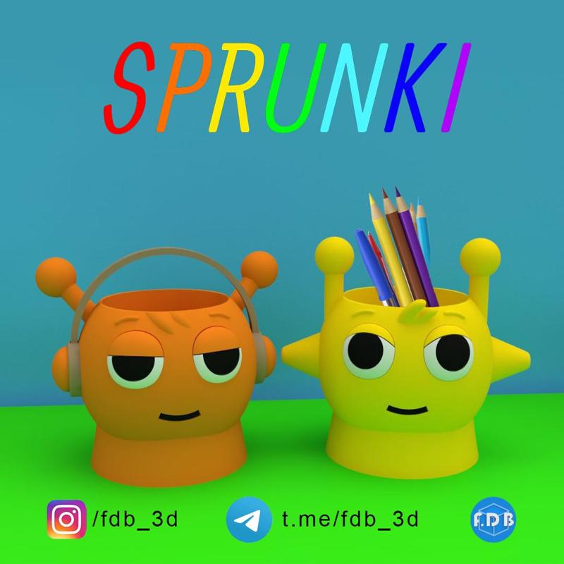 SPRUNKI PENCIL HOLDER CUP / SPRUNKI PEN HOLDER