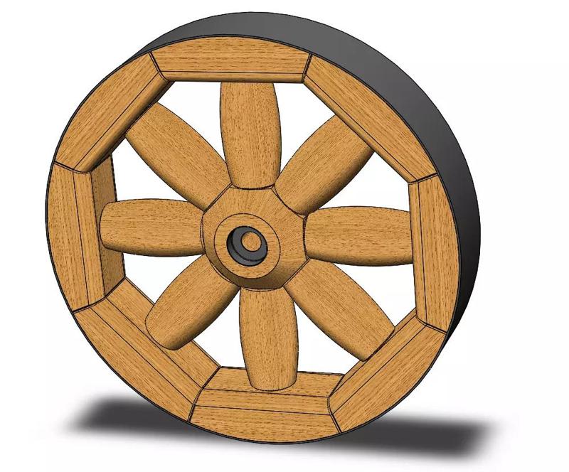 CartWheel wooden wheel