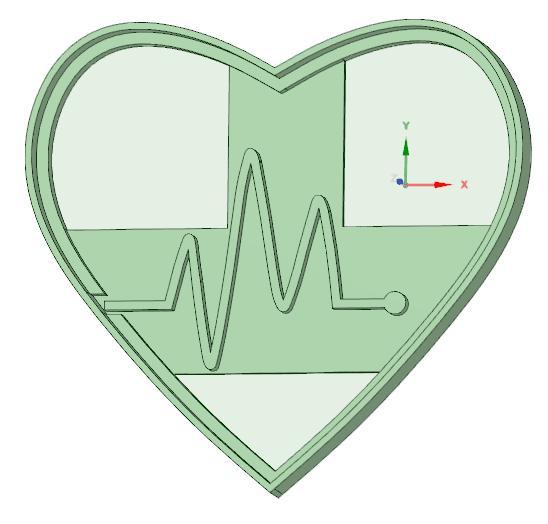 Heart 1 cookie cutter