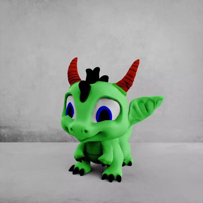 Sparky Cute Baby Boy Dragon