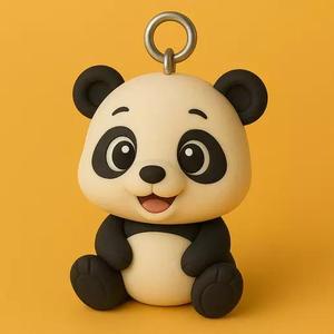 adorable Panda Keychain 3D Model