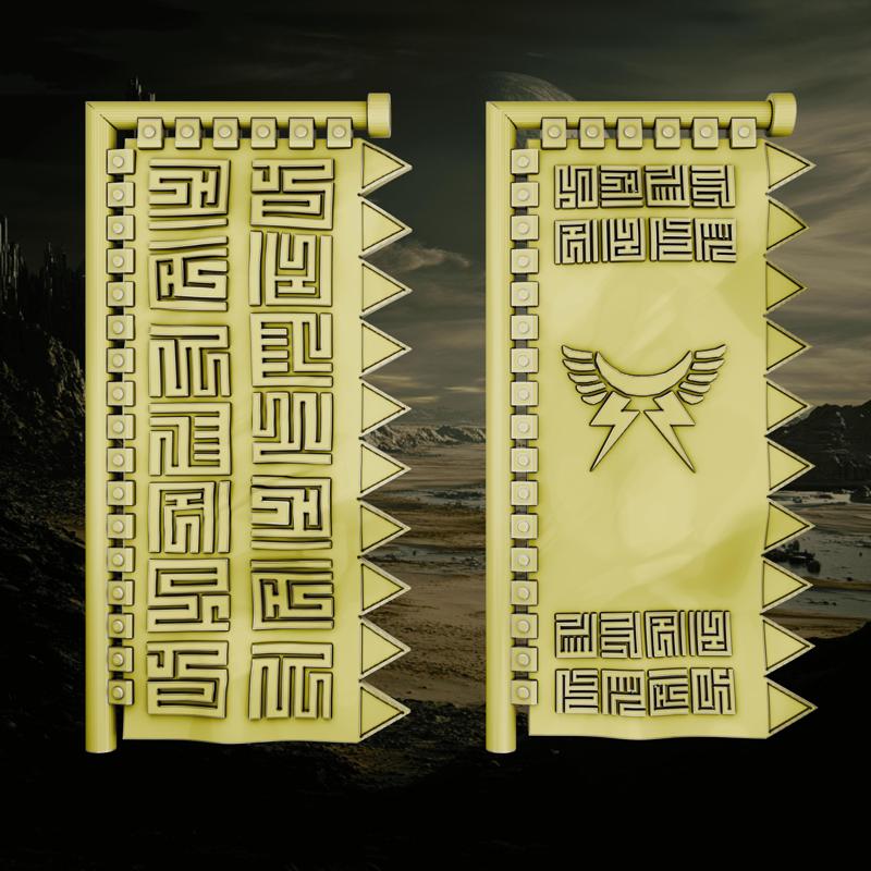 Space Mongols - Banners for rucksack (3 designs)