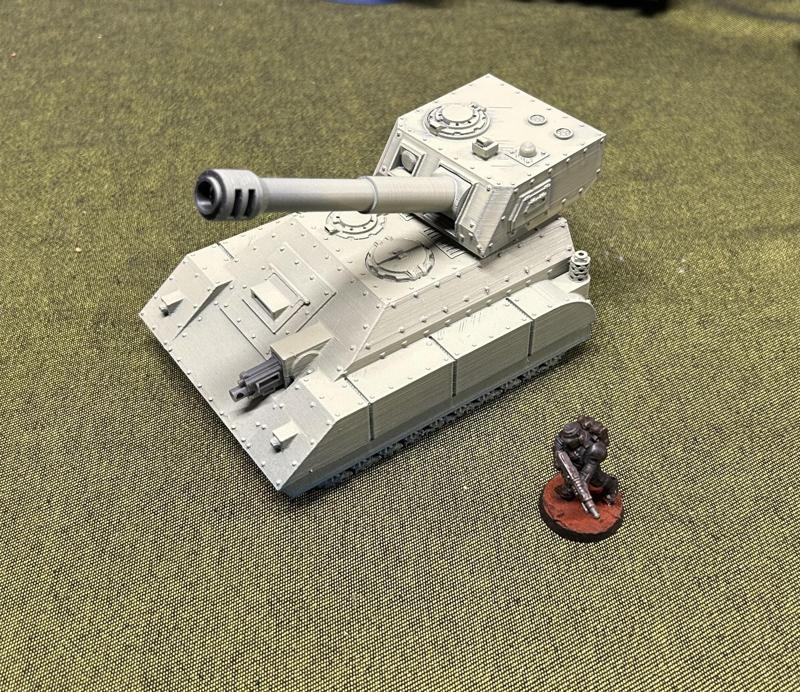 Artillery support vehicle for the Grimdark Future Human Defense Force [SUPORTLESS, FDM FRIENDLY]