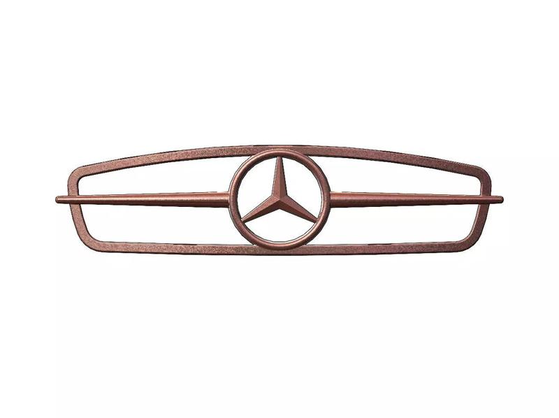 Open Mercedes 300SL front grille gullwing relief
