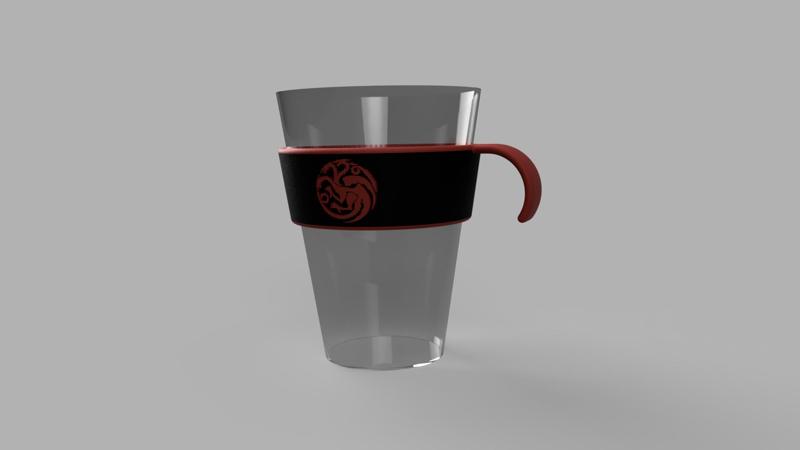 House Targaryan 16oz cup handle