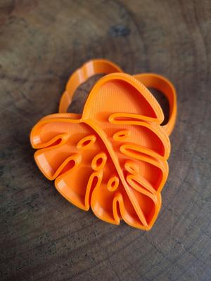 Monstera Leaf Cookie Cutter STL - Tropical Jungle Biscuit Cutter for 3D Printing