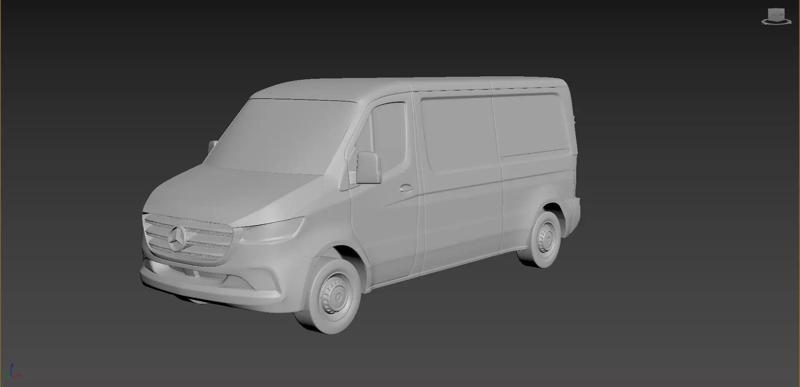 Mercedes-Benz Sprinter 2020 on a small scale