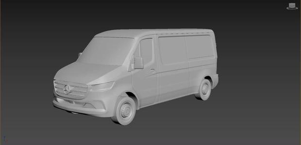 Mercedes-Benz Sprinter 2020 on a small scale