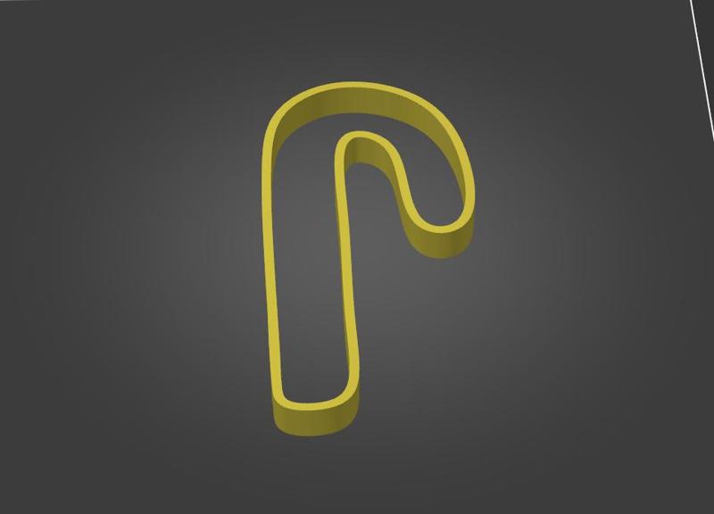 Christmas Cane Cookie Cutter