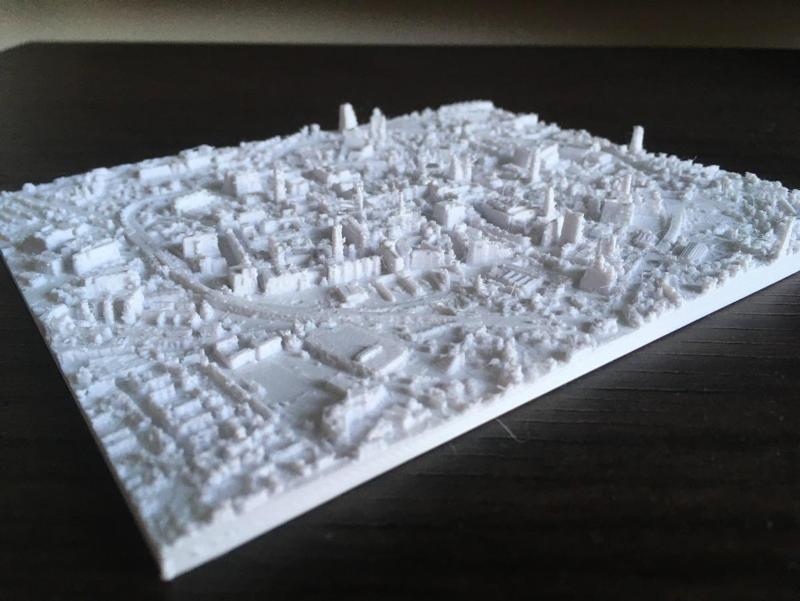 Coventry UK City Centre 1:10.000 scale model