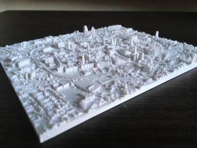 Coventry UK City Centre 1:10.000 scale model