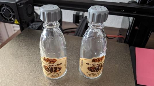 Salt & Pepper Caps for Cracker Barrel Syrup Bottles