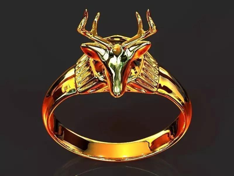 DEER HEAD RING