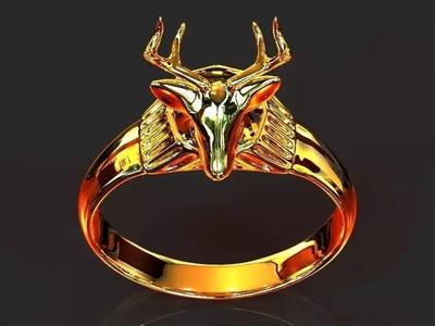 DEER HEAD RING
