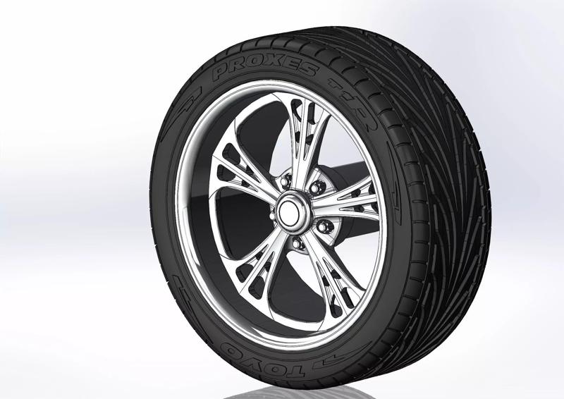 Custom wheel US Mags Venom for your scale model