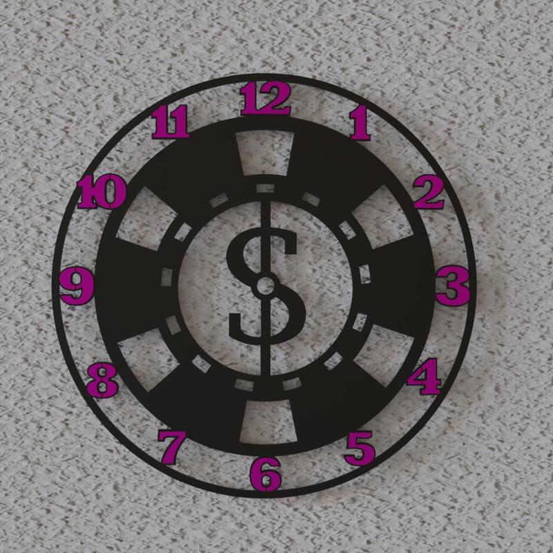 casino 2 wall clock