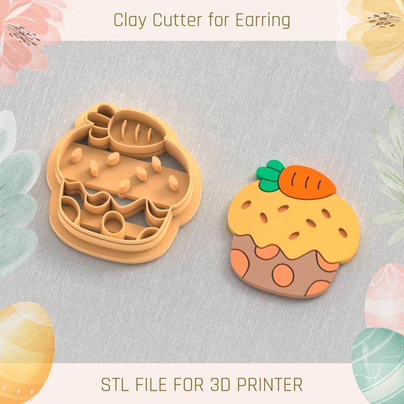 Cake Easter Polymer Clay Cutters