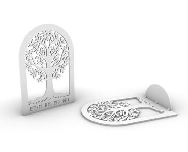 Celtic Tree Bookend With Runes