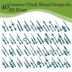 40 creative 3D Print  clock hands for wall clocks