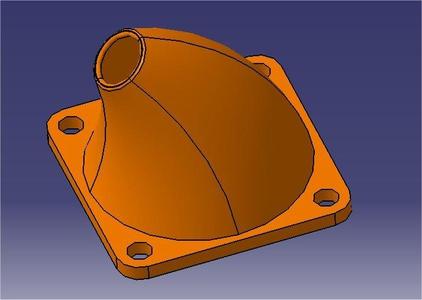 Reprap Prusa i3 Rework 1.5 Extruder Fan Horn