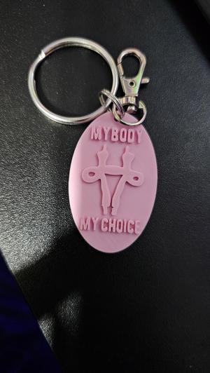 My body my choice keychain