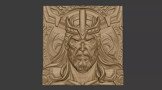 Warrior Potrait Basrelief