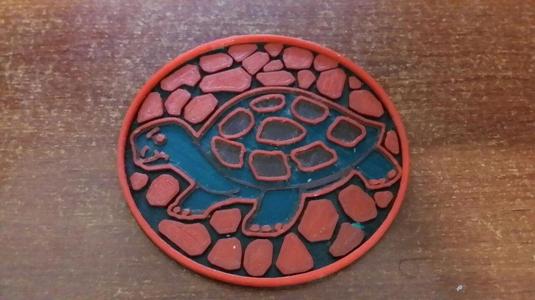 Turtle coasters. Dual printing.