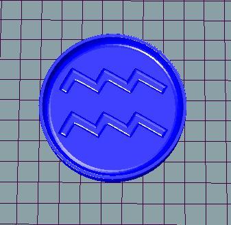 TABLET ZODIAC AQUARIO 7CM