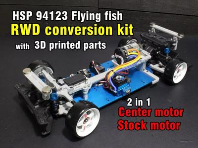 HSP 94123 Flying Fish RWD conversion kit