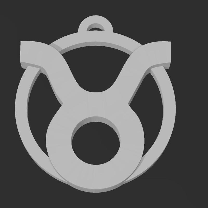 Taurus keychain necklace HD 12