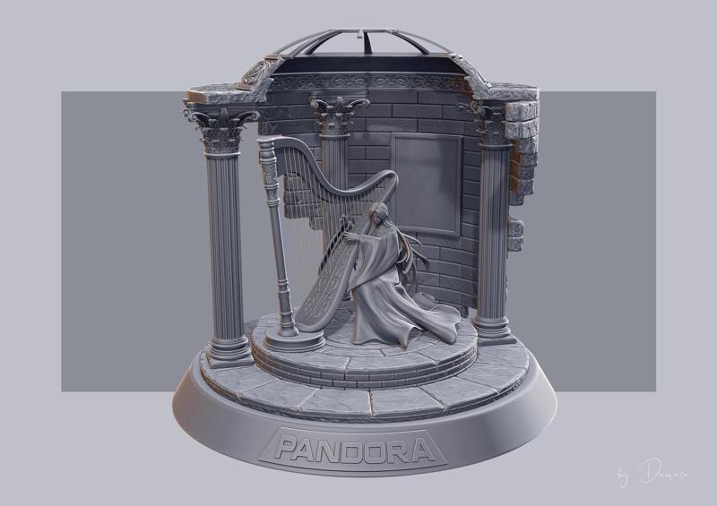 Lady Pandora with Harp from Saint Seiya Hades Chapter Inferno