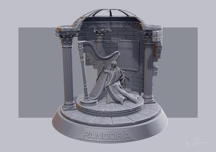 Lady Pandora with Harp from Saint Seiya Hades Chapter Inferno