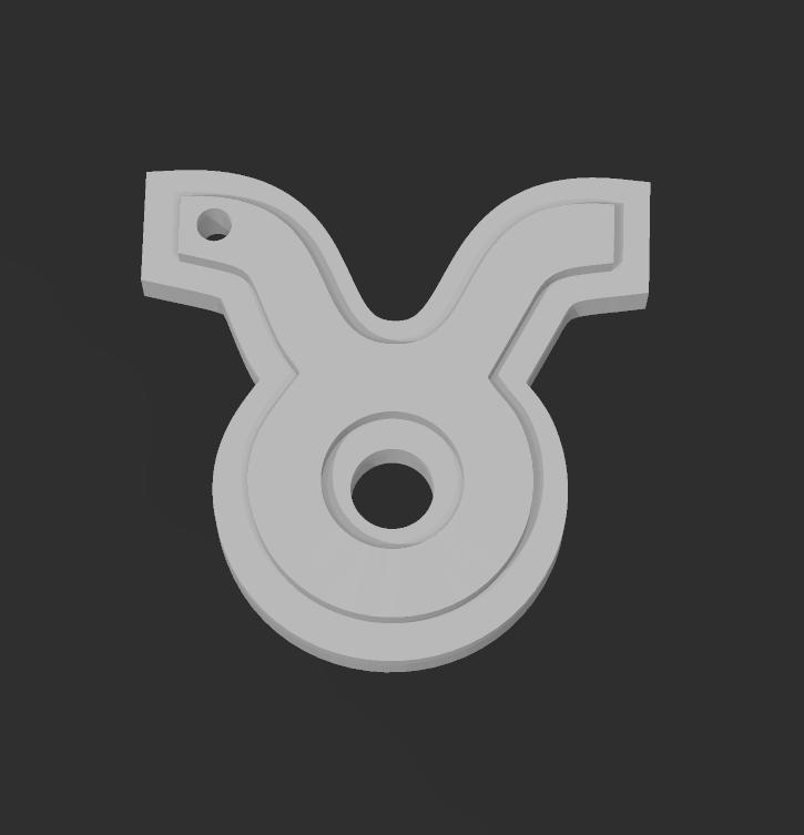 Taurus keychain necklace HD 6