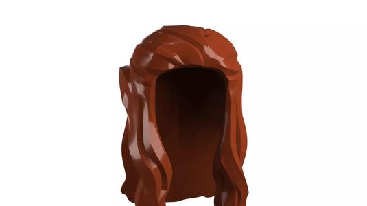 Custom3Dprint Minifigure Accessory - Minifigure Hair S2 - 034