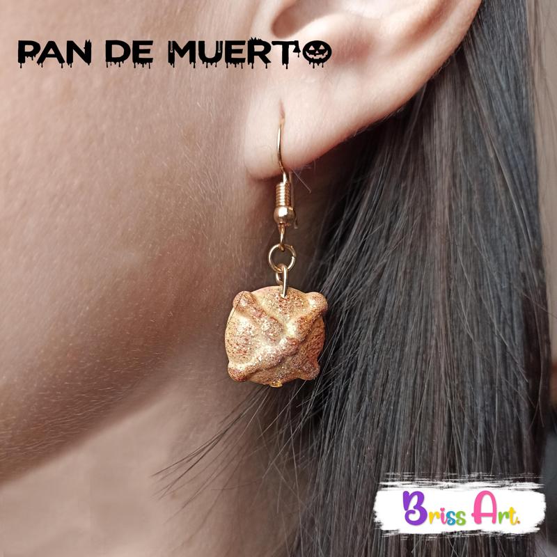 Pan de Muerto Halloween Earrings