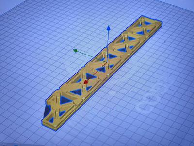Reinforcement of footbridge, for the mazinger hachette's angar.