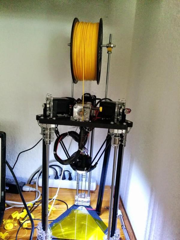 Micro Delta reprap printer stand for plastic filament