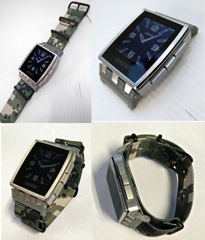 Pebble Steel 22 mm NATO strap connector