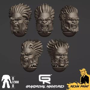 SPACE WOLVES ANIMAL HEADS Product Code SWAH1
