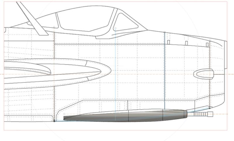 AVIOS / AEROFOAM /BANANA HOBBY MIG-17 Gun fairing