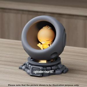 Torchic in healing machine pods from pokemon