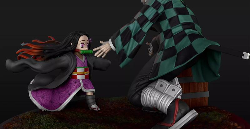 Tanjiro and Nesuko - Demon Slayer Fan model