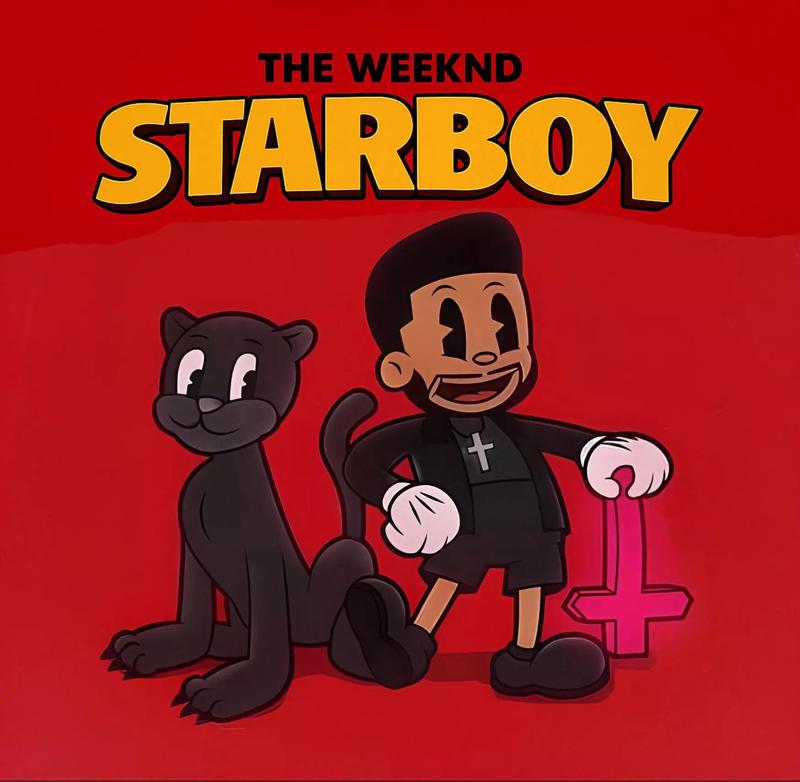 The Weeknd estilo rubber hose toy