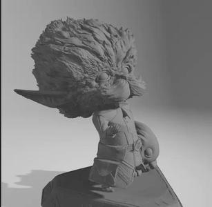 Heimerdinger League of Legends and Poro from Arcane model