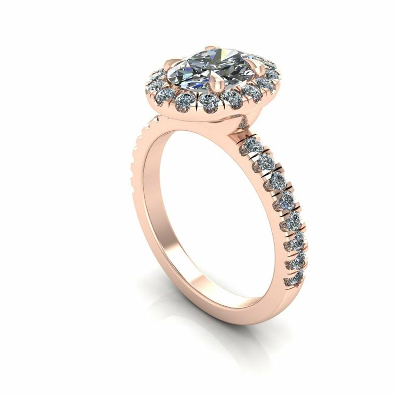 Halo Wedding Ring R1
