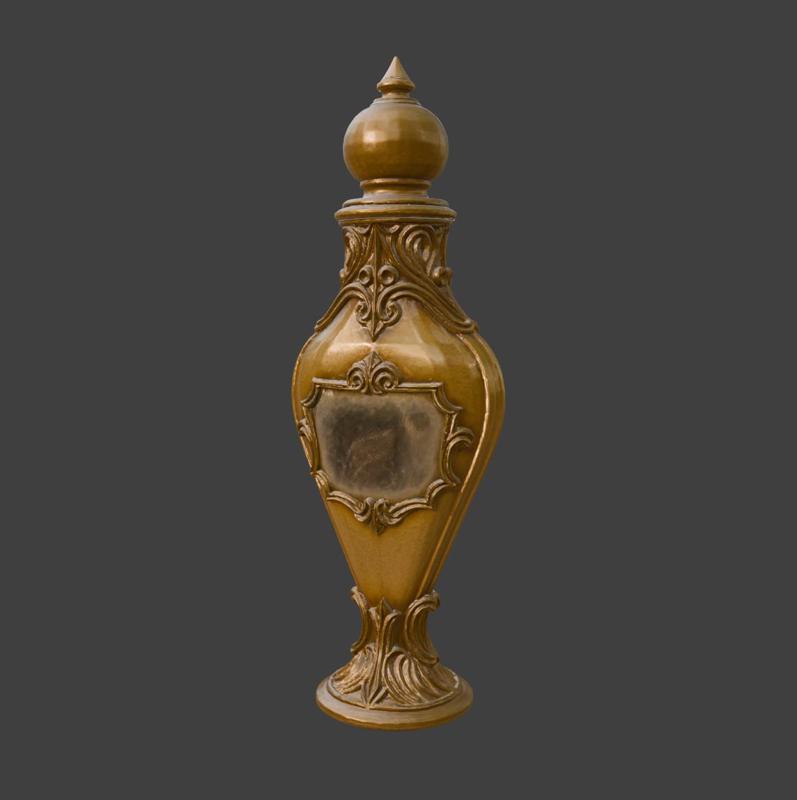 Golden Elegant Potion Bottle